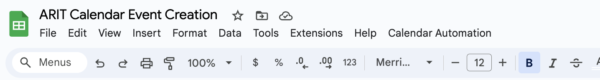 It is Google Calendar Event Creation through google excel sheet template images